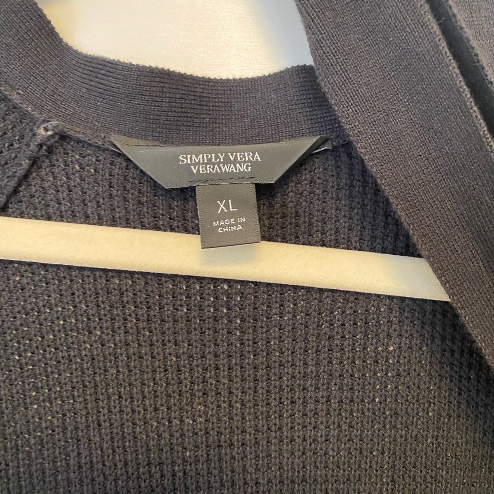Long belted Vera Wang cardigan like new